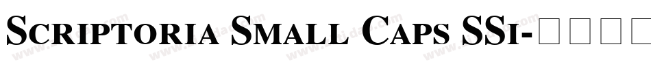 Scriptoria Small Caps SSi字体转换